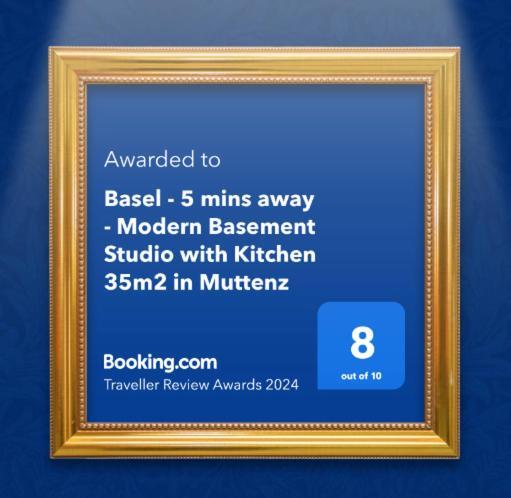 Basel - 5 Mins Away - Modern Basement Studio With Kitchen 35M2 In موتنز المظهر الخارجي الصورة
